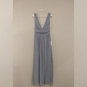 Dusty Blue Bridesmaid or Prom Dress